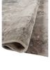 far east grey and black wool and silk hand knotted Rug - FoldShot