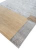free verse by kavi grey and black wool hand knotted Rug - FoldShot