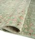 far east green wool and silk hand knotted Rug - FoldShot far east green wool and silk hand knotted Rug - FoldShot