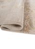 far east ivory wool and silk hand knotted Rug - FoldShot