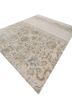 far east grey and black wool and silk hand knotted Rug - FoldShot