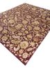 aurora pink and purple wool and silk hand knotted Rug - FoldShot