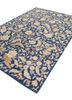 aurora blue wool and silk hand knotted Rug - FoldShot