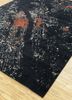 uvenuti blue wool and silk hand knotted Rug - FoldShot uvenuti blue wool and silk hand knotted Rug - FoldShot