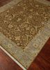 gulnar beige and brown wool hand knotted Rug - FoldShot gulnar beige and brown wool hand knotted Rug - FoldShot
