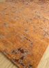 pansy red and orange wool hand knotted Rug - FoldShot
