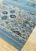 far east ivory wool hand knotted Rug - FoldShot