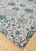 aurora blue wool hand knotted Rug - FoldShot
