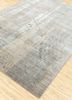 unstring by kavi grey and black wool and bamboo silk hand knotted Rug - FoldShot unstring by kavi grey and black wool and bamboo silk hand knotted Rug - FoldShot