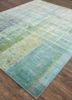 unstring by kavi green wool and bamboo silk hand knotted Rug - FoldShot unstring by kavi green wool and bamboo silk hand knotted Rug - FoldShot