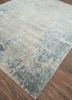 unstring by kavi grey and black wool and bamboo silk hand knotted Rug - FoldShot