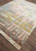 unstring by kavi beige and brown wool and bamboo silk hand knotted Rug - FoldShot