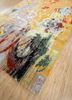 entropy gold wool and bamboo silk hand knotted Rug - FoldShot