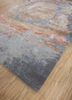 entropy beige and brown wool and bamboo silk hand knotted Rug - FoldShot