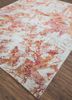 unstring by kavi red and orange wool and bamboo silk hand knotted Rug - FoldShot