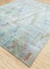 unstring by kavi blue wool and bamboo silk hand knotted Rug - FoldShot unstring by kavi blue wool and bamboo silk hand knotted Rug - FoldShot