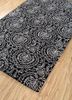 imara grey and black wool and viscose hand tufted Rug - FoldShot imara grey and black wool and viscose hand tufted Rug - FoldShot
