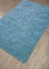 hacienda blue wool and viscose hand tufted Rug - FoldShot