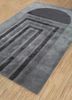 caliedo grey and black wool and viscose hand tufted Rug - FoldShot caliedo grey and black wool and viscose hand tufted Rug - FoldShot