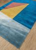 caliedo blue wool and viscose hand tufted Rug - FoldShot