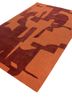 white noise red and orange wool and viscose hand tufted Rug - FoldShot white noise red and orange wool and viscose hand tufted Rug - FoldShot