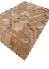 linear beige and brown wool and viscose hand tufted Rug - FoldShot linear beige and brown wool and viscose hand tufted Rug - FoldShot