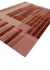 linear red and orange wool and viscose hand tufted Rug - FoldShot linear red and orange wool and viscose hand tufted Rug - FoldShot
