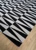 contour grey and black wool and viscose hand tufted Rug - FoldShot contour grey and black wool and viscose hand tufted Rug - FoldShot