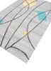 linear grey and black wool and viscose hand tufted Rug - FoldShot