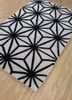 contour grey and black wool and viscose hand tufted Rug - FoldShot