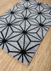 contour grey and black wool and viscose hand tufted Rug - FoldShot contour grey and black wool and viscose hand tufted Rug - FoldShot
