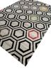 contour grey and black wool and viscose hand tufted Rug - FoldShot contour grey and black wool and viscose hand tufted Rug - FoldShot