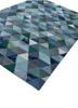 caliedo blue wool and viscose hand tufted Rug - FoldShot caliedo blue wool and viscose hand tufted Rug - FoldShot