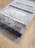caliedo grey and black wool and viscose hand tufted Rug - FoldShot