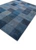 pathways blue wool and viscose hand tufted Rug - FoldShot