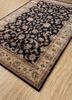 kasbah grey and black wool and viscose hand tufted Rug - FoldShot