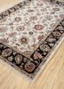 kasbah ivory wool and viscose hand tufted Rug - FoldShot