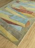 archetype beige and brown wool and viscose hand tufted Rug - FoldShot