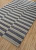 contour grey and black wool hand tufted Rug - FoldShot