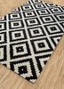 contour grey and black wool hand tufted Rug - FoldShot