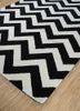 contour grey and black wool hand tufted Rug - FoldShot contour grey and black wool hand tufted Rug - FoldShot