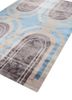 linear blue wool and viscose hand tufted Rug - FoldShot linear blue wool and viscose hand tufted Rug - FoldShot