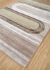 linear ivory wool and viscose hand tufted Rug - FoldShot