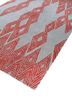 linear red and orange wool hand tufted Rug - FoldShot linear red and orange wool hand tufted Rug - FoldShot
