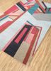 linear multi wool hand tufted Rug - FoldShot