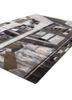 linear grey and black wool and viscose hand tufted Rug - FoldShot linear grey and black wool and viscose hand tufted Rug - FoldShot