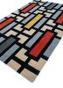 contour ivory wool hand tufted Rug - FoldShot