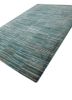 linear grey and black wool and viscose hand tufted Rug - FoldShot linear grey and black wool and viscose hand tufted Rug - FoldShot