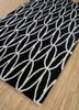 contour grey and black wool hand tufted Rug - FoldShot contour grey and black wool hand tufted Rug - FoldShot