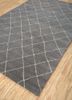 contour grey and black wool and viscose hand tufted Rug - FoldShot